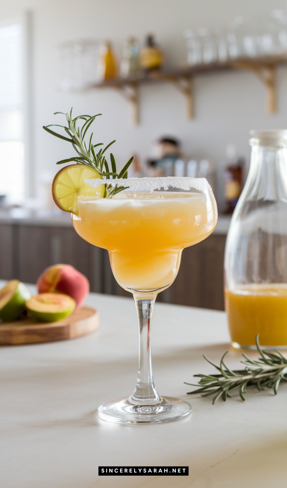 Peach Rosemary Margarita