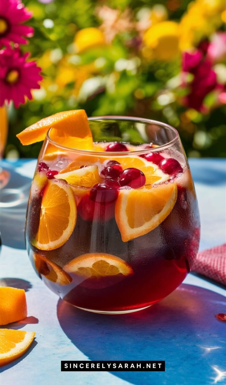 Winter Sangria Cocktail