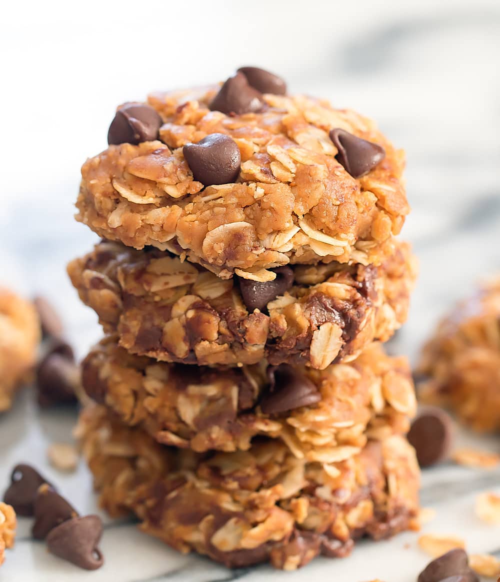 3 ingredients No Bake Oatmeal Cookies