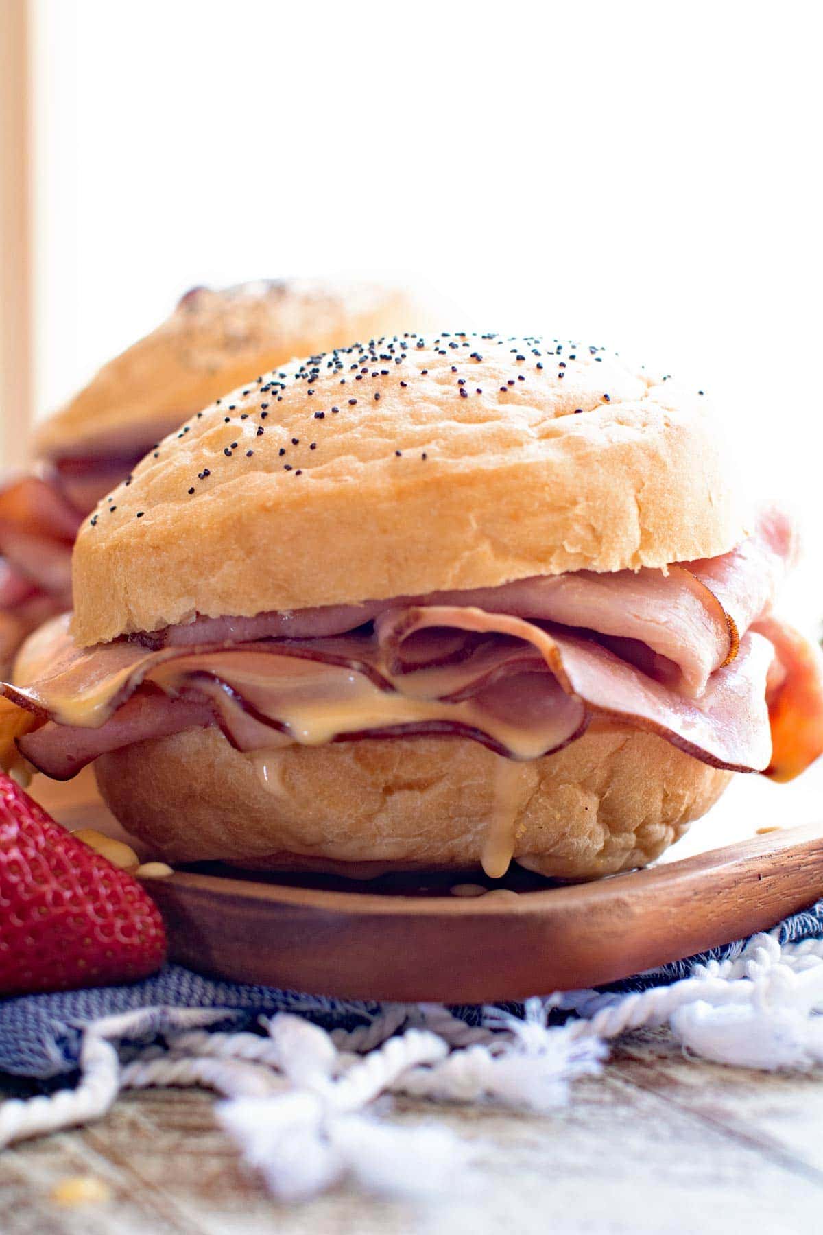 Crock Pot Hot Ham & Cheese Sandwiches