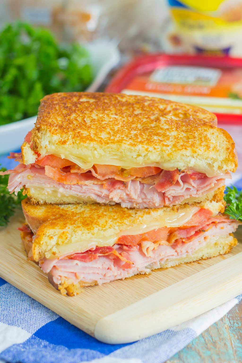 Grilled Ham and Swiss Cheese Sandwich