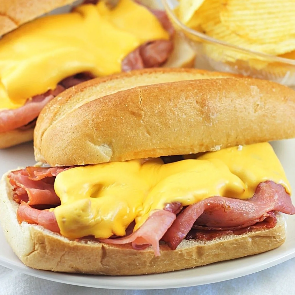 Perfect Hot Ham and Cheese Sandwiches