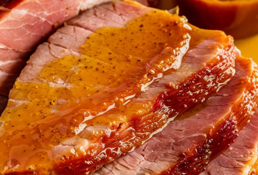 Air Fryer Glazed Ham Steaks