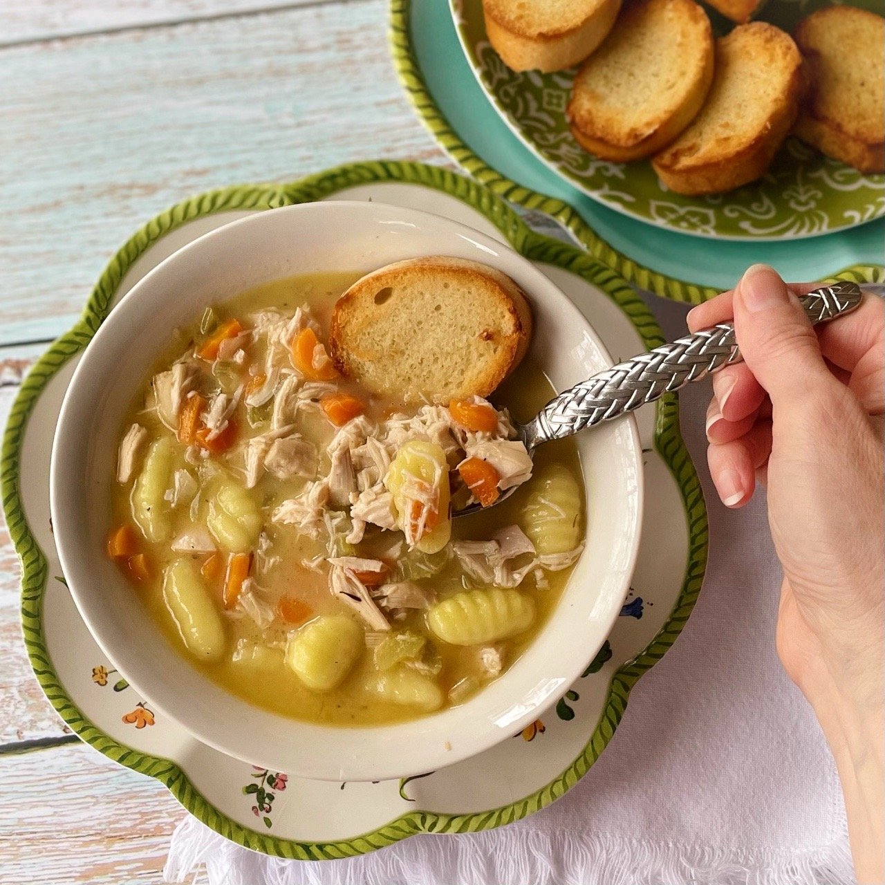 Easy Bone Broth Chicken Gnocchi Soup