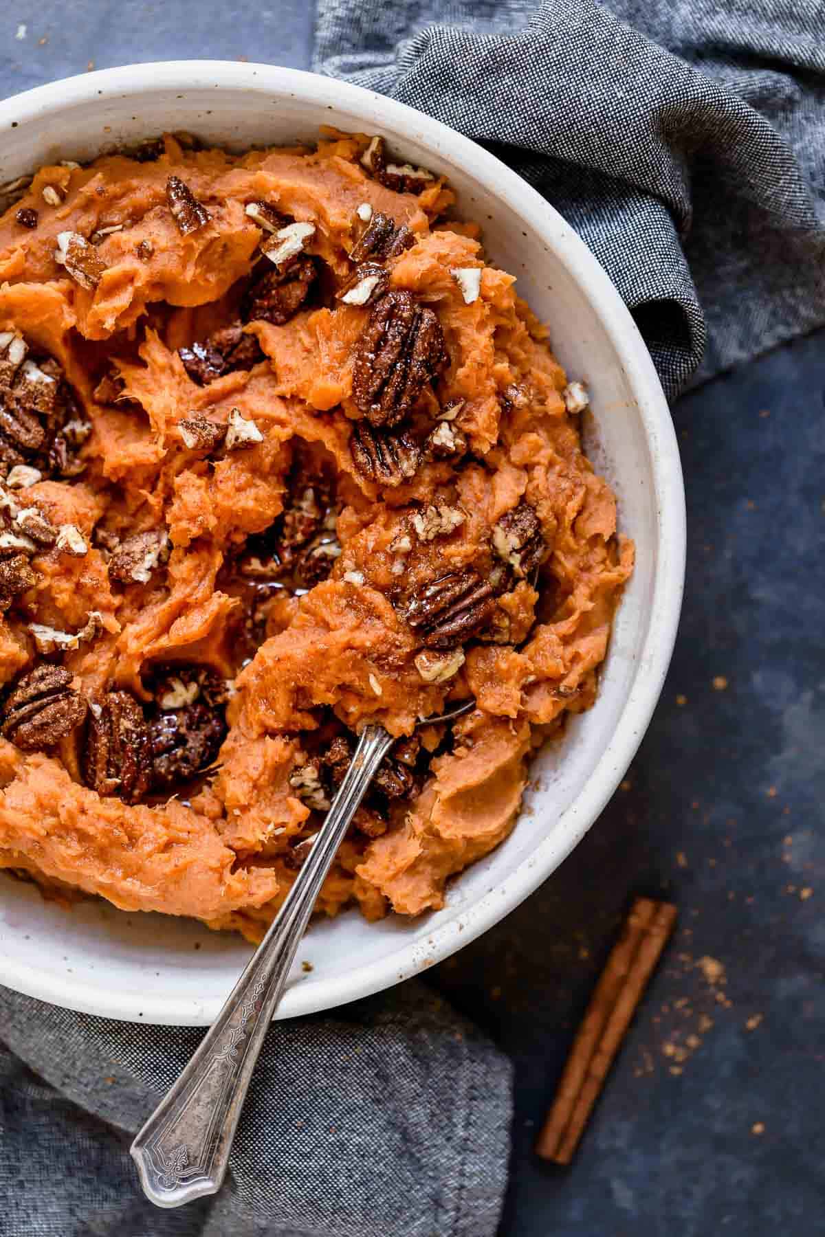 Maple Mashed Sweet Potatoes