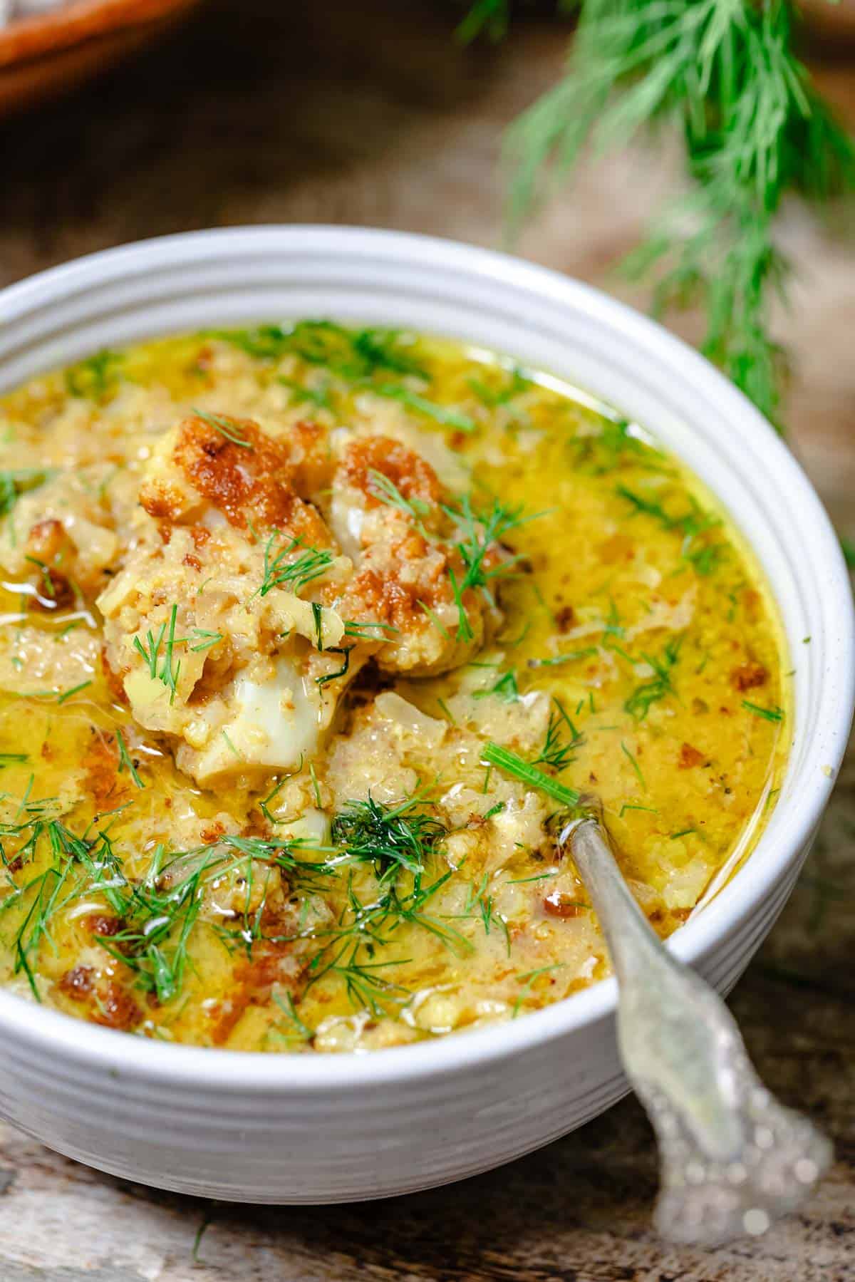 Roasted Cauliflower Soup
