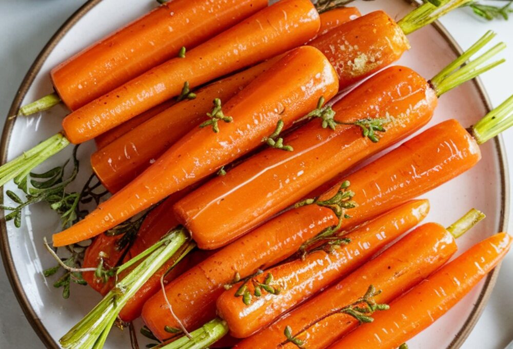 Air Fryer Maple-Glazed Carrots