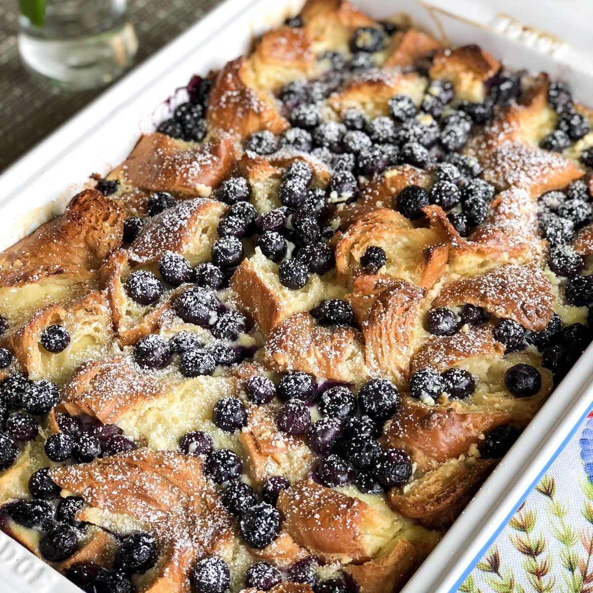 Blueberry Croissant Casserole