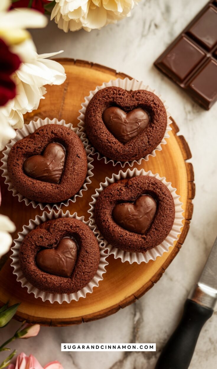 Chocolate Heart Lava Cakes