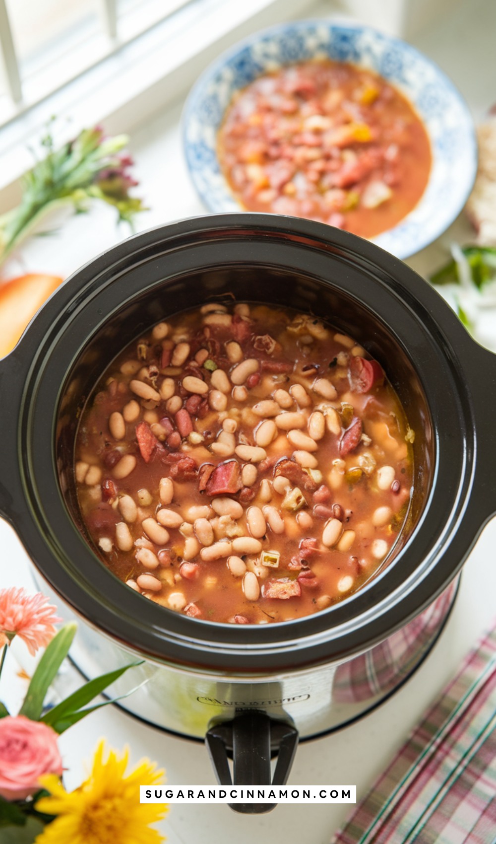 Crockpot Navy Bean and Ham Soup