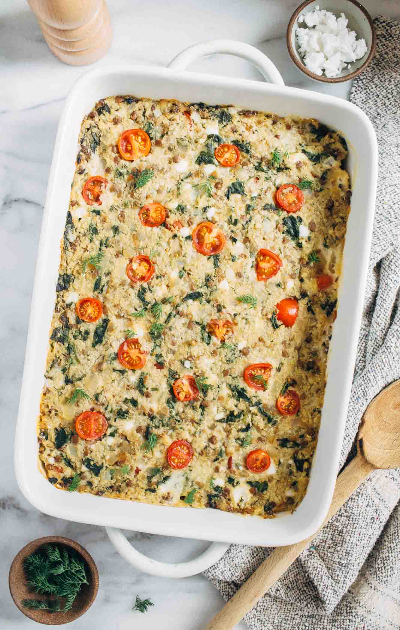 Quinoa Vegetable Breakfast Casserole