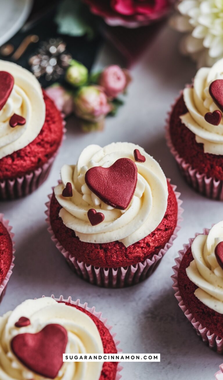 Red Velvet Cupid Cupcakes