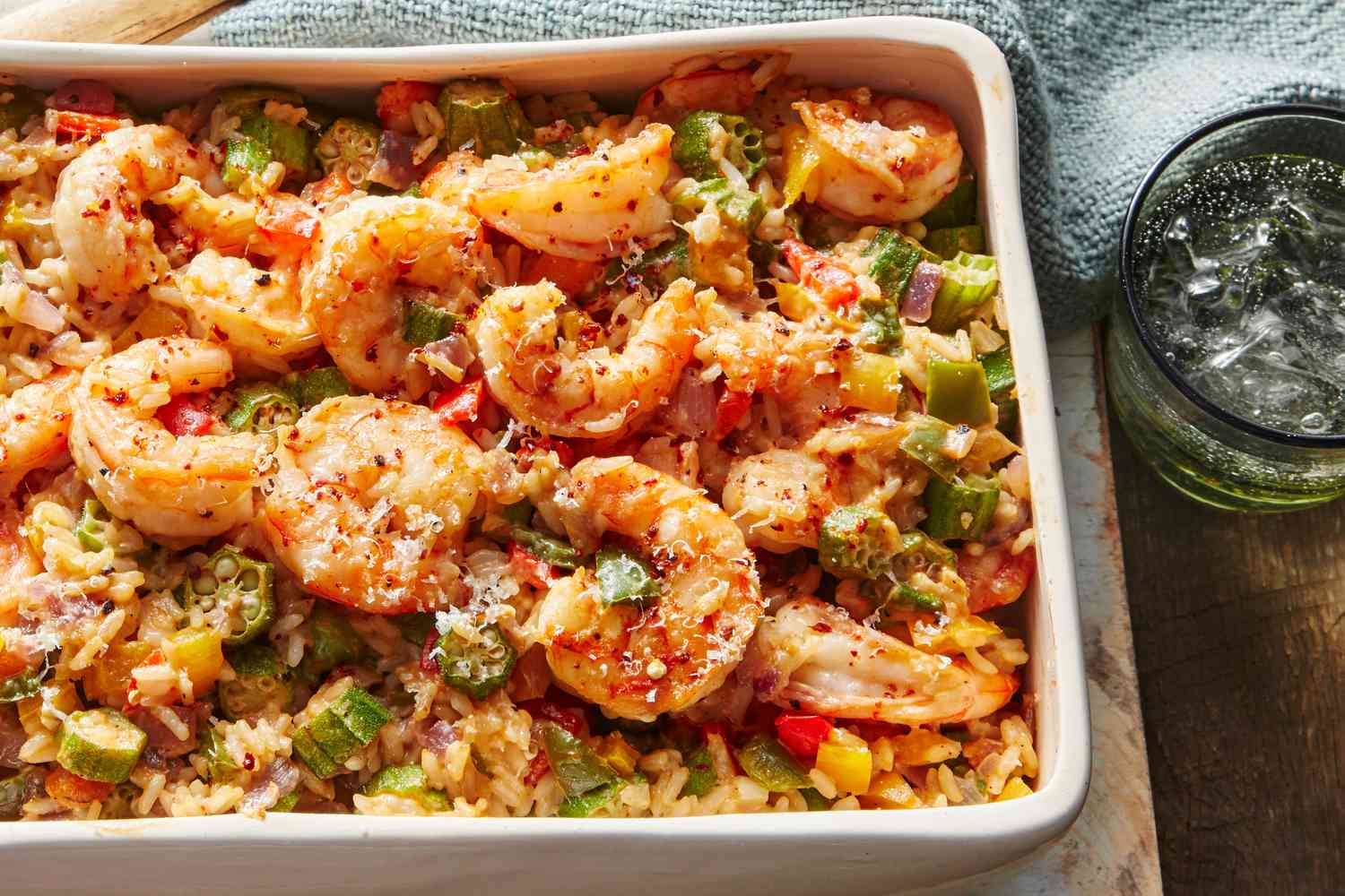 Spicy Cajun Shrimp Casserole