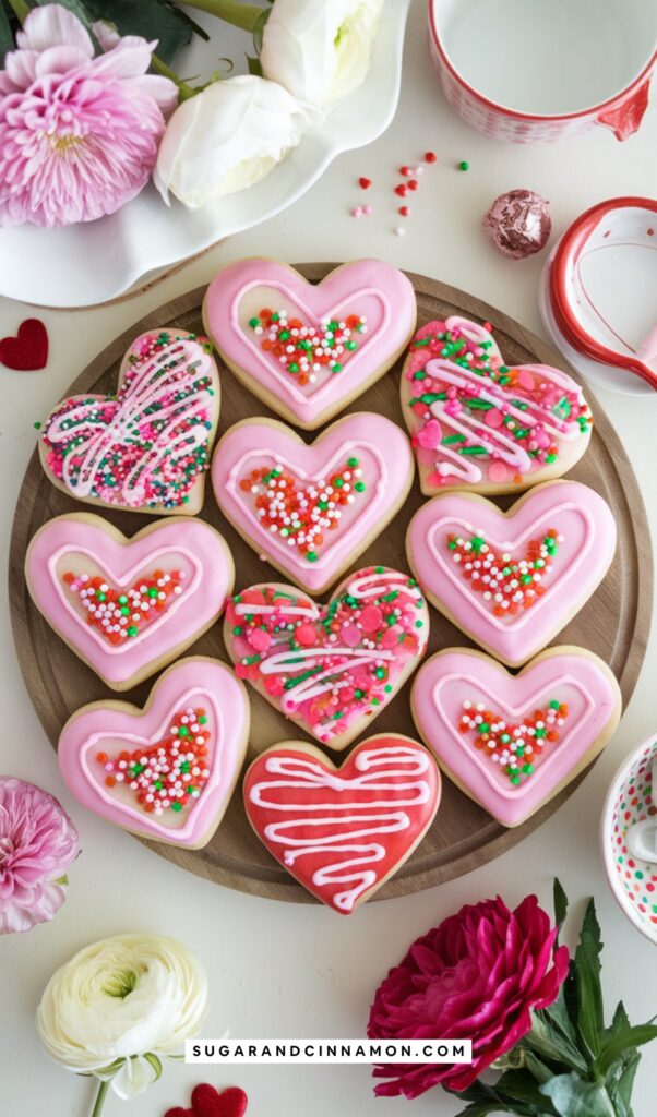Easy Valentine Sugar Cookies