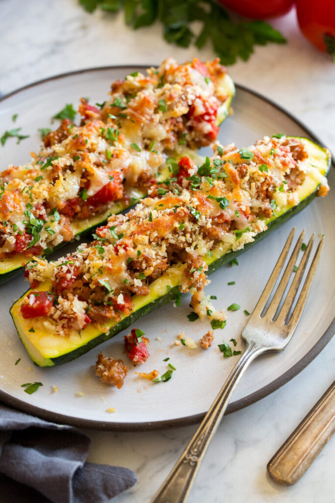 Stuffed Zucchini Boats