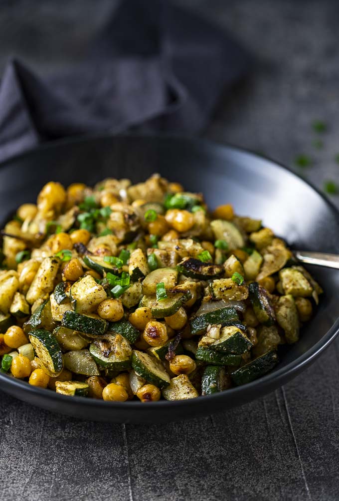 Zucchini and Chickpea Salad