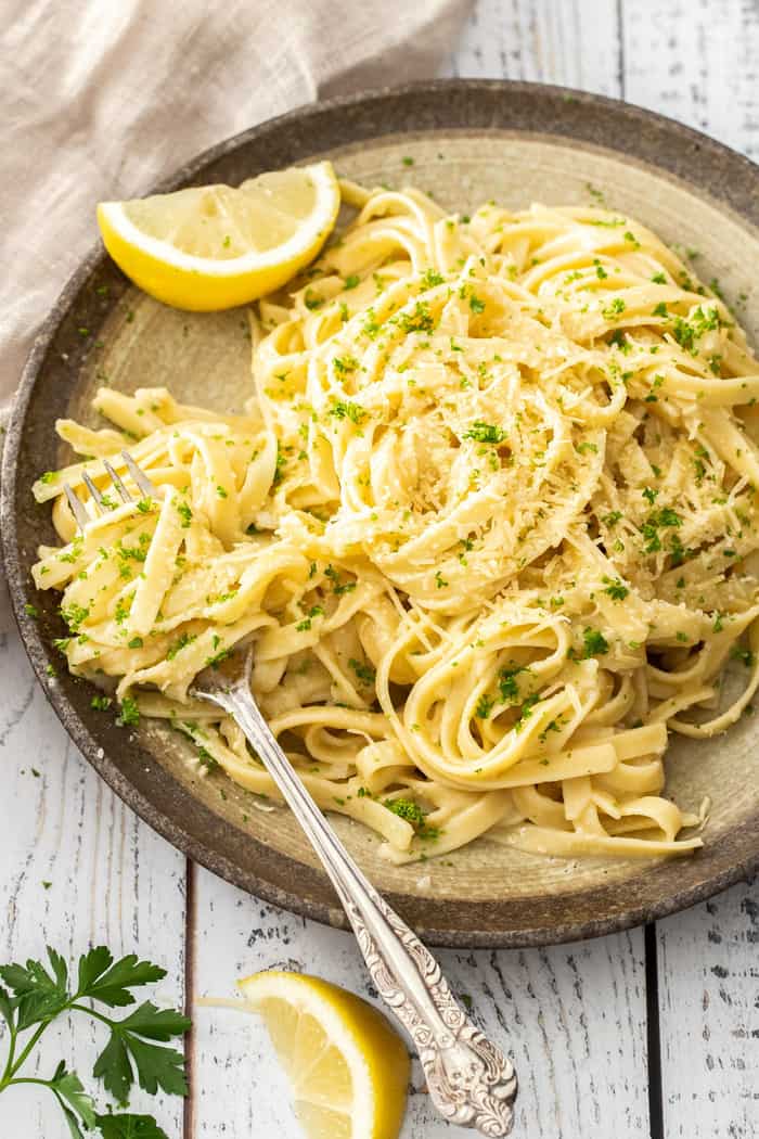 lemon garlic pasta