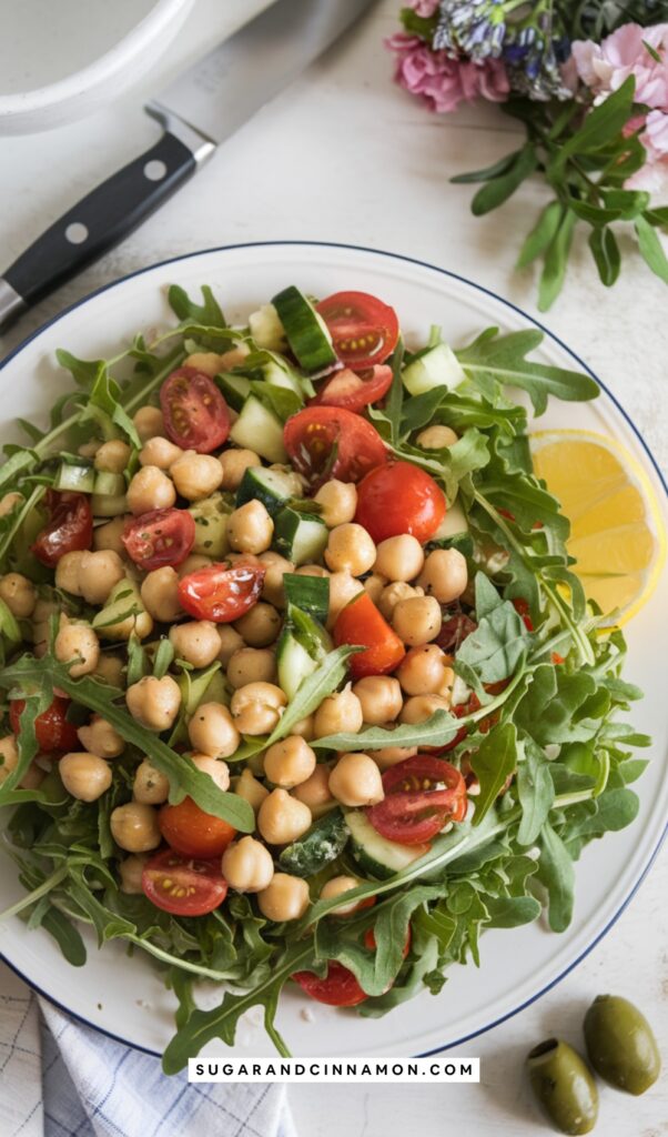 Arugula and Chickpea Salad