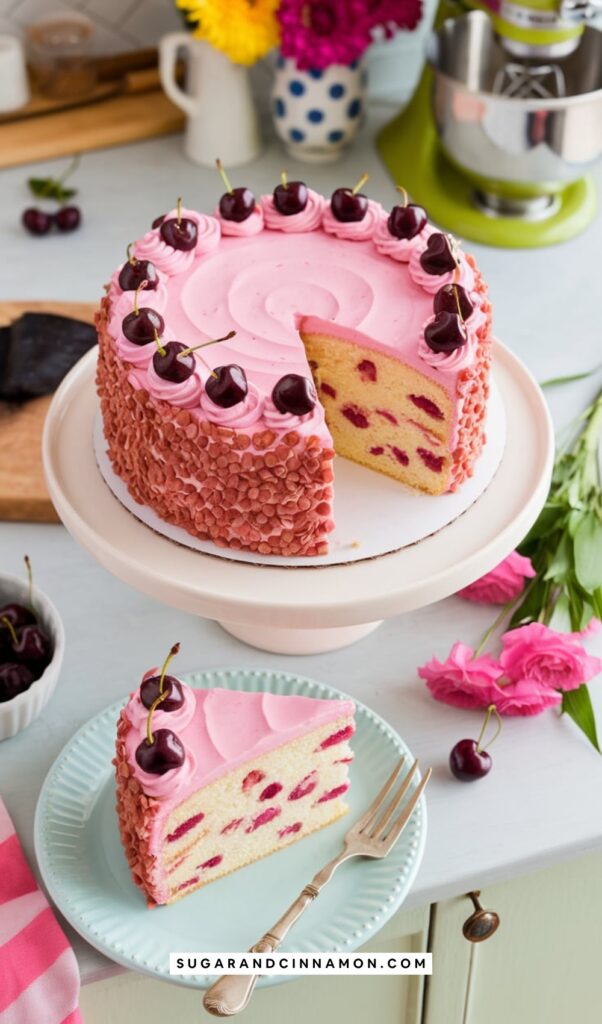 Cherry Chip Cake