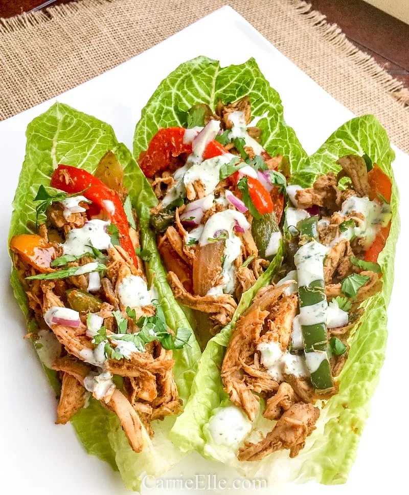 Chicken Fajita Lettuce Wraps