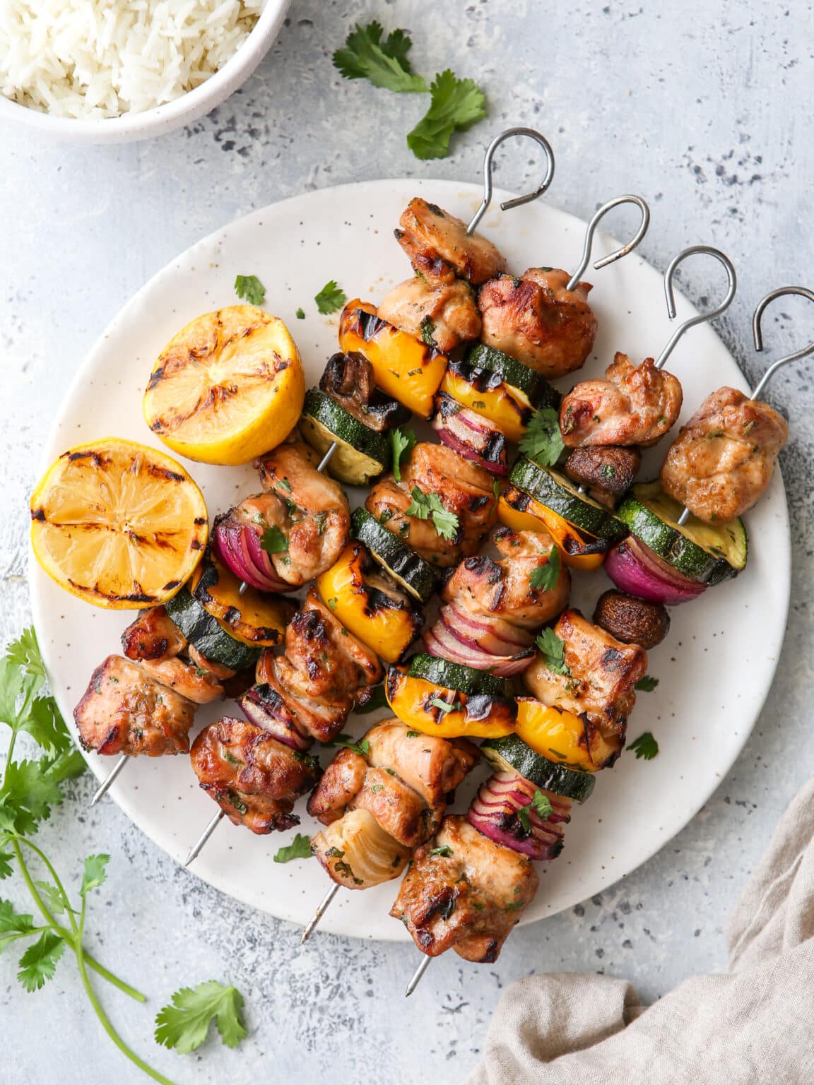 Chicken and Vegetable Skewers