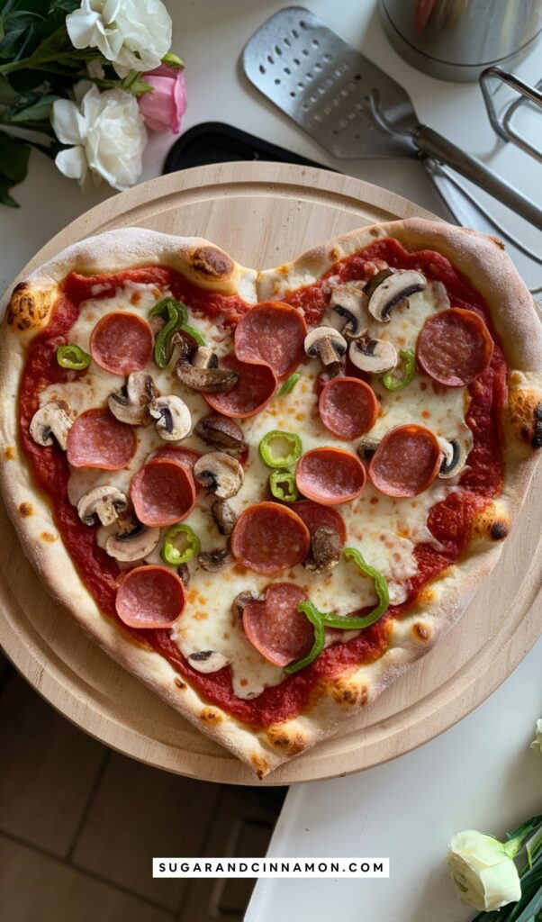 Easy Heart-Shaped Pizza