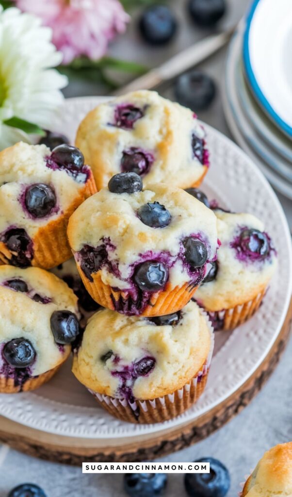 Sourdough Discard Blueberry Muffins