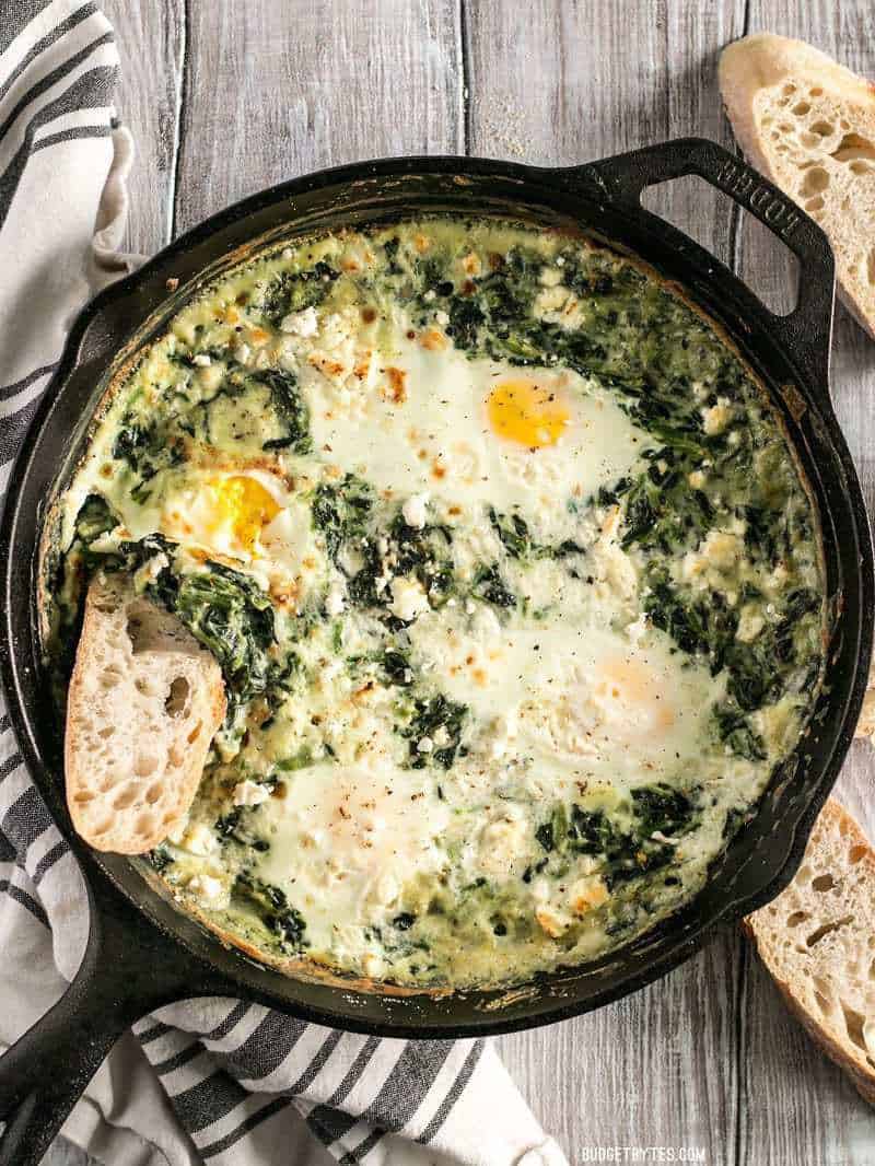 Baked Eggs with Spinach