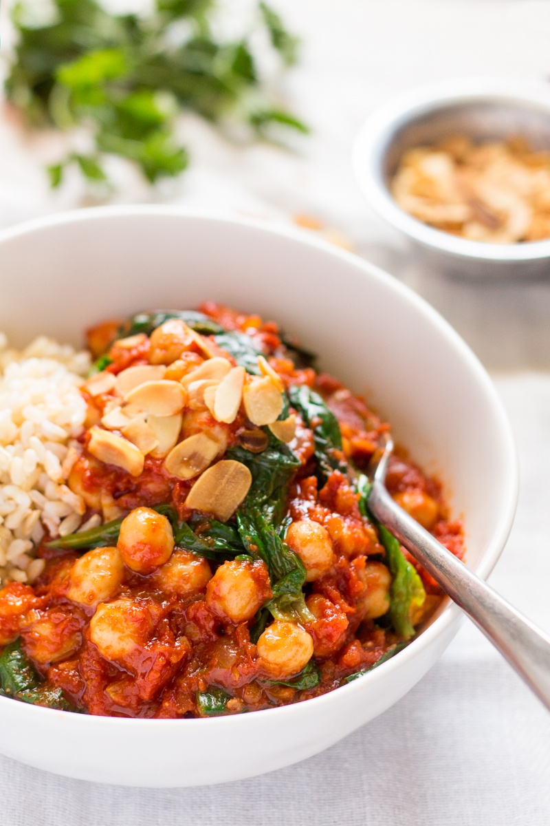 Chickpea and Spinach Stew