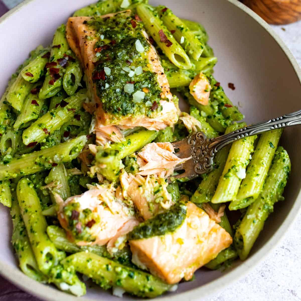 Salmon with Pesto