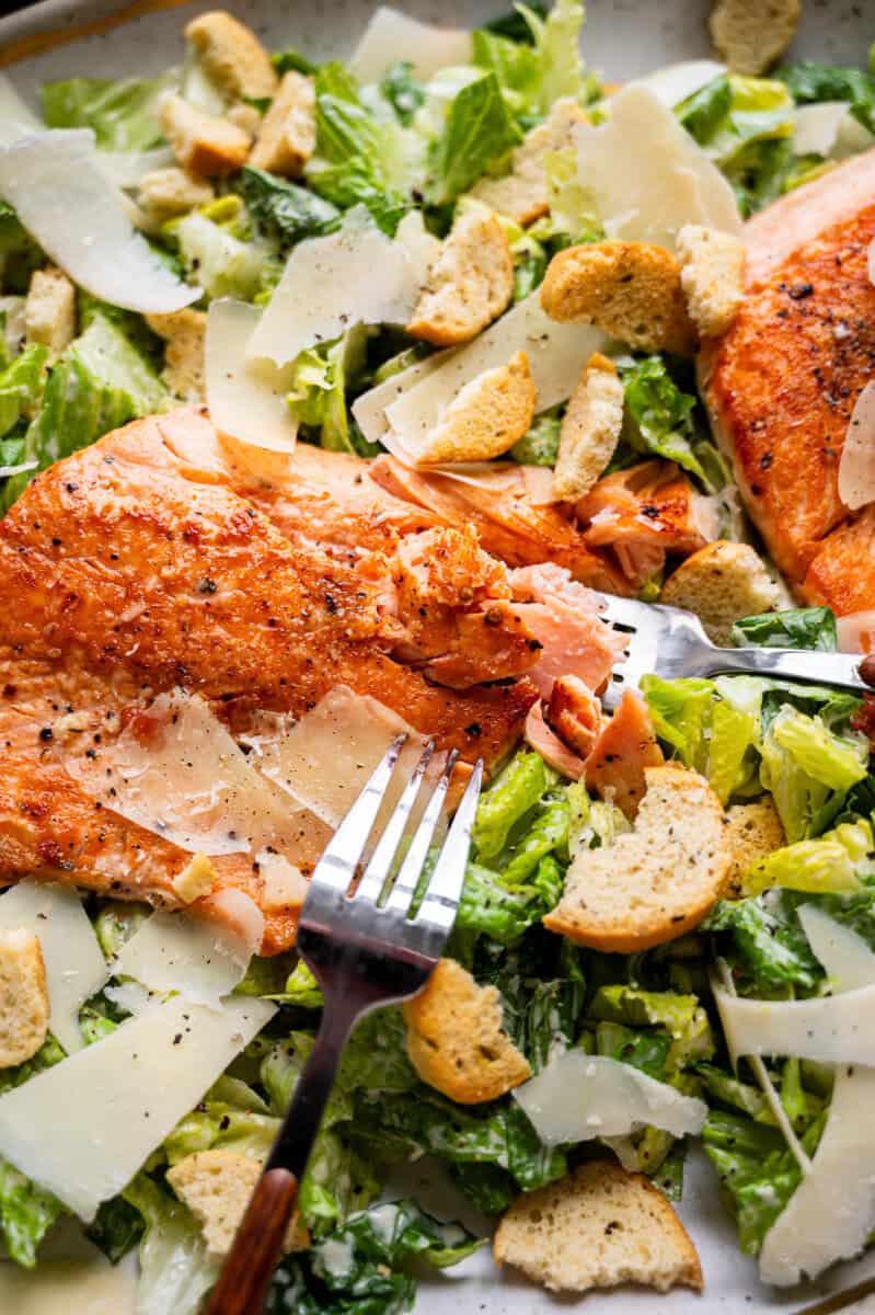 Salmon Caesar Salad
