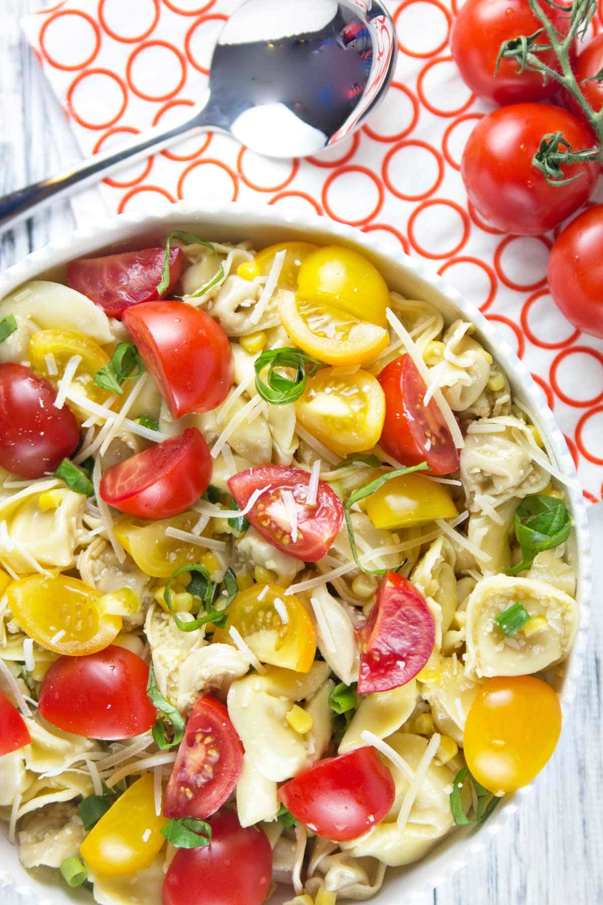 Tomato Basil Tortellini Salad
