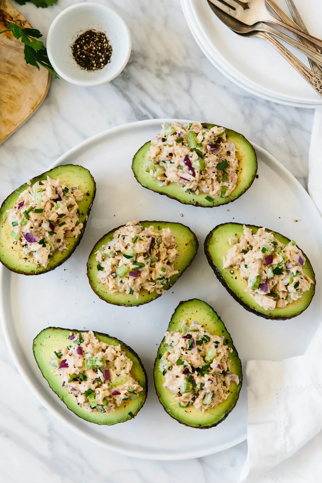 Tuna Stuffed Avocados