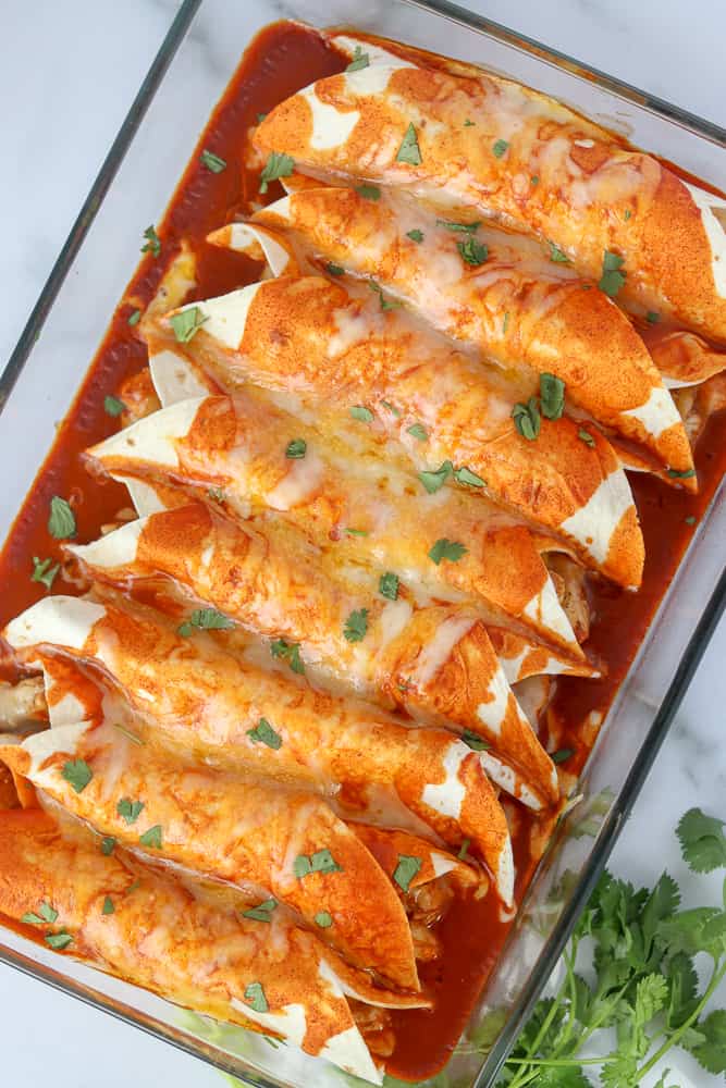 Keto Chicken Enchiladas