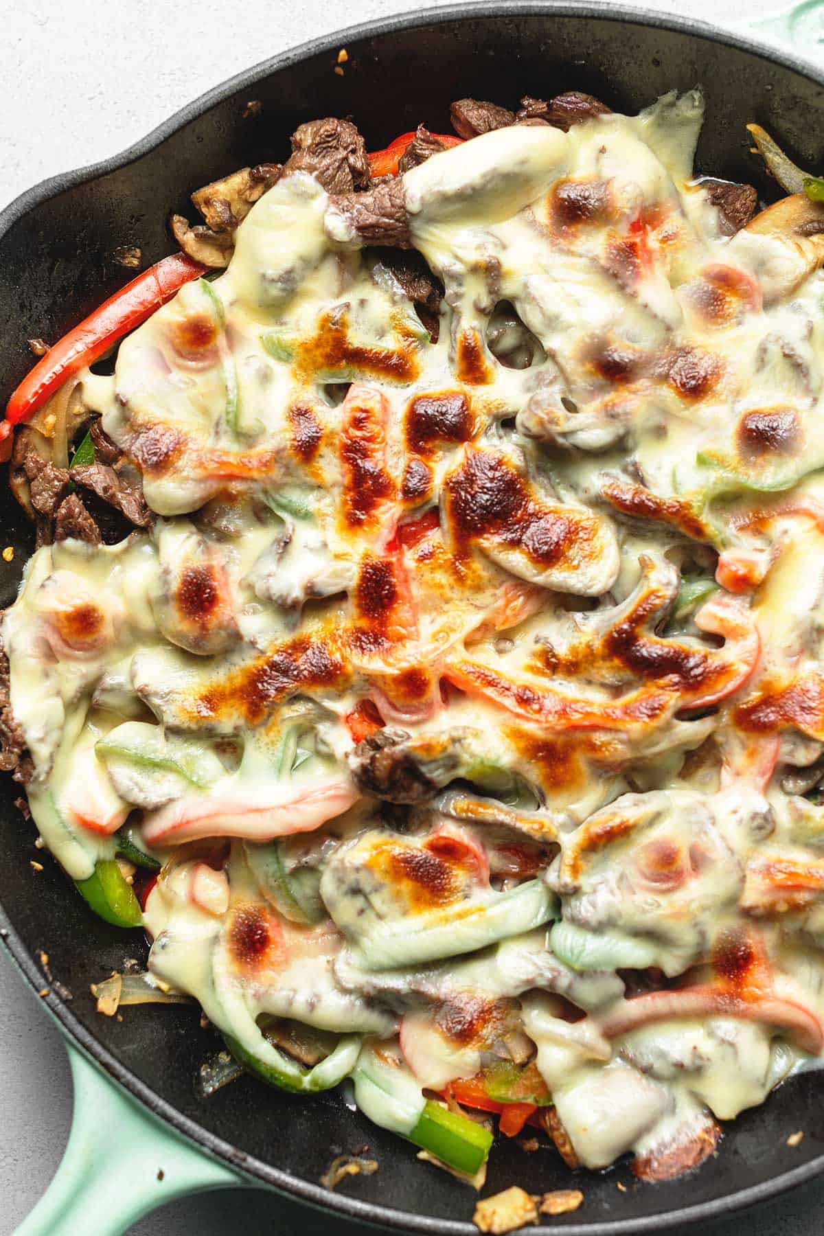 Keto Philly Cheesesteak Skillet