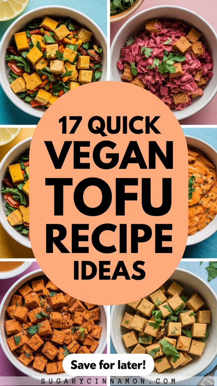 Quick Vegan Tofu Recipe Ideas-pin