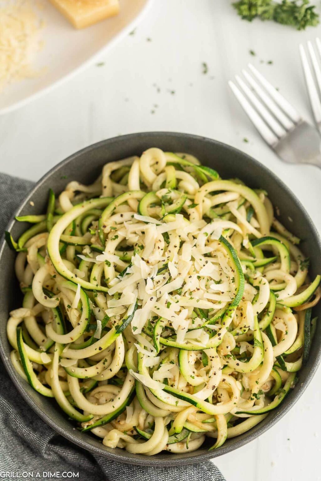 Blackstone Zucchini Noodles with Pesto