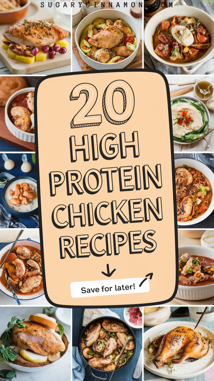 High Protein Chicken Recipes-pin