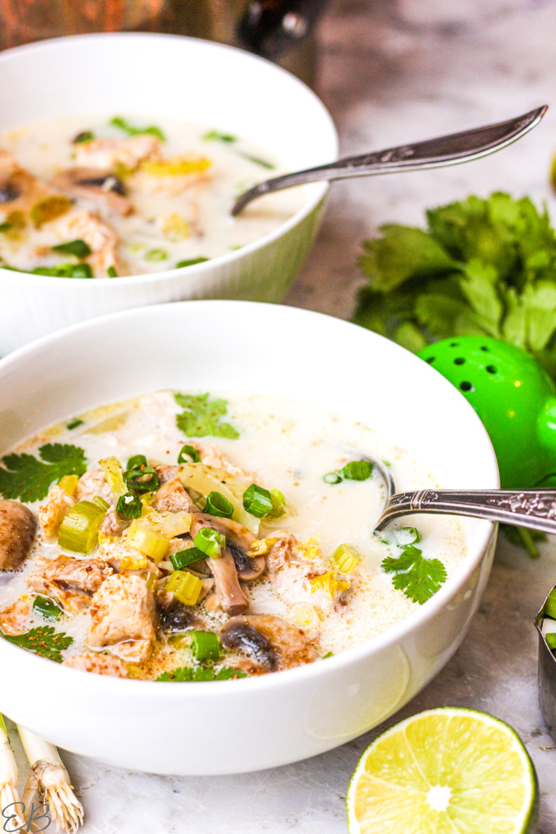 Keto Thai Coconut Soup (Tom Kha Gai)