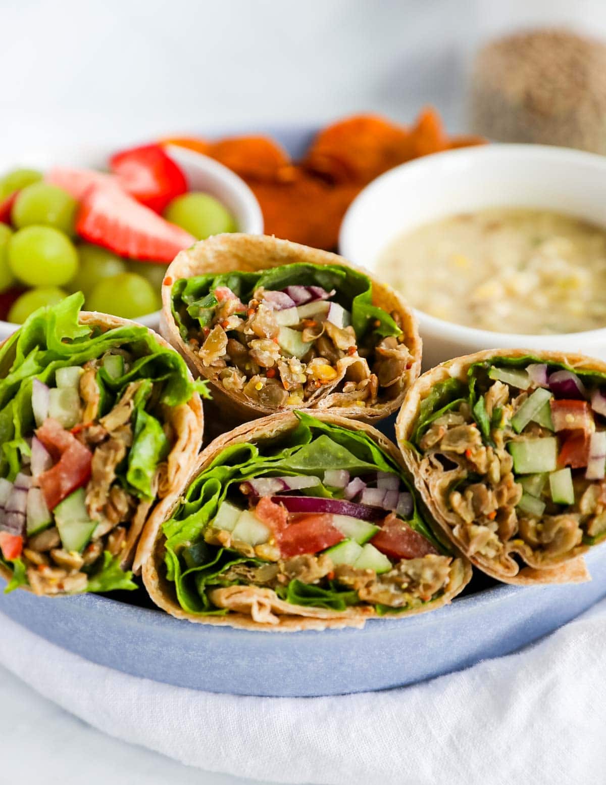 Lentil and Cucumber Wrap
