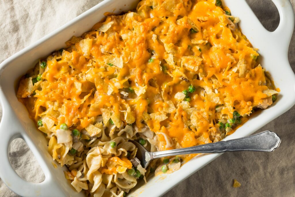 Homemade Cheesy Tuna Casserole