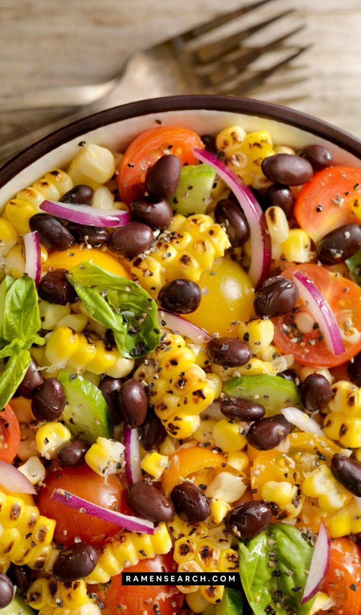 Grilled Corn And Black Bean Salad