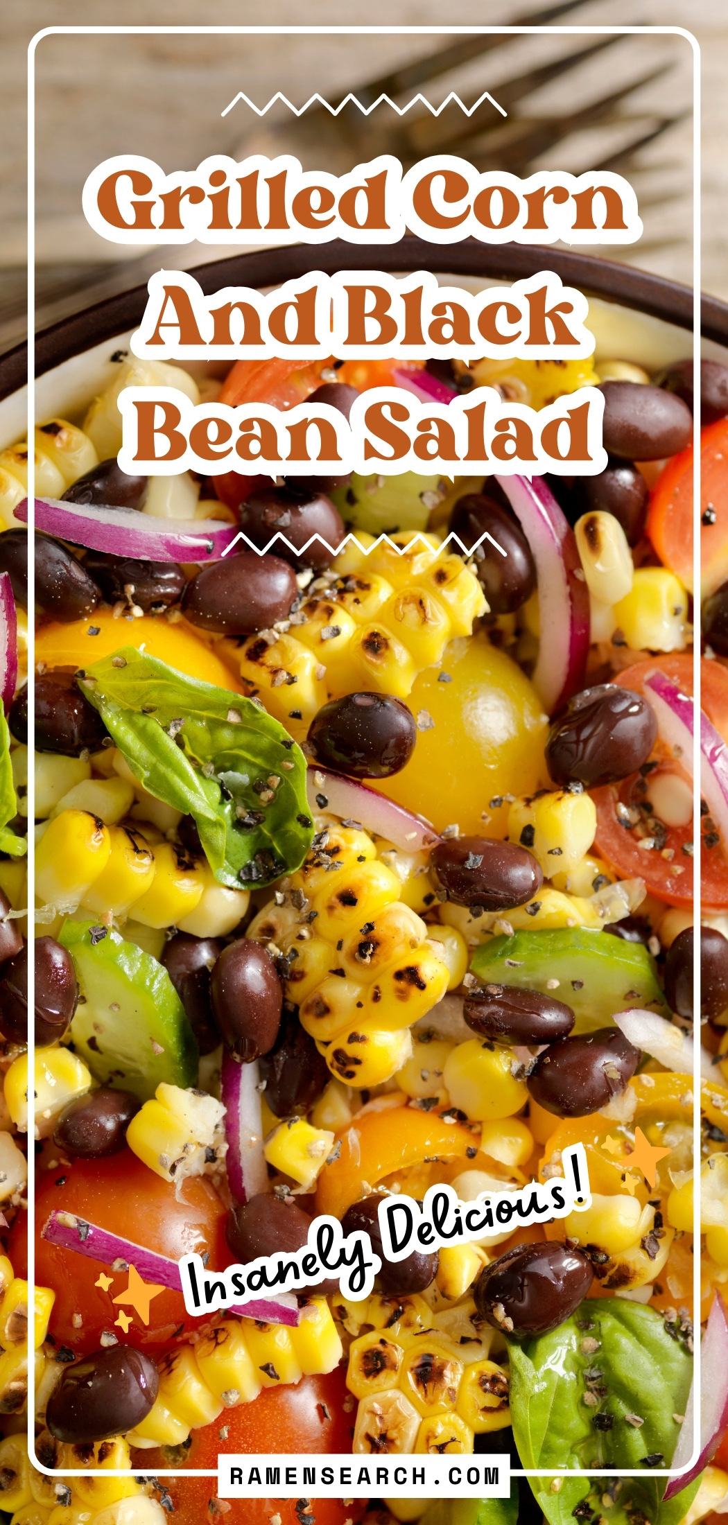 Grilled Corn And Black Bean Salad