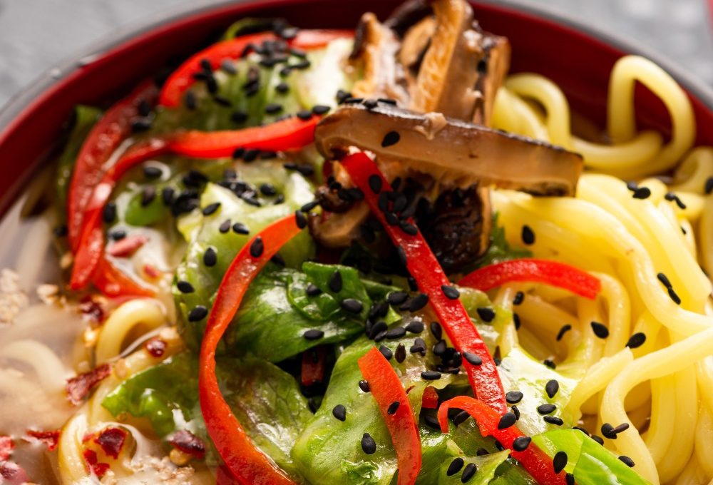 Vegetable Mushroom Ramen Bowl