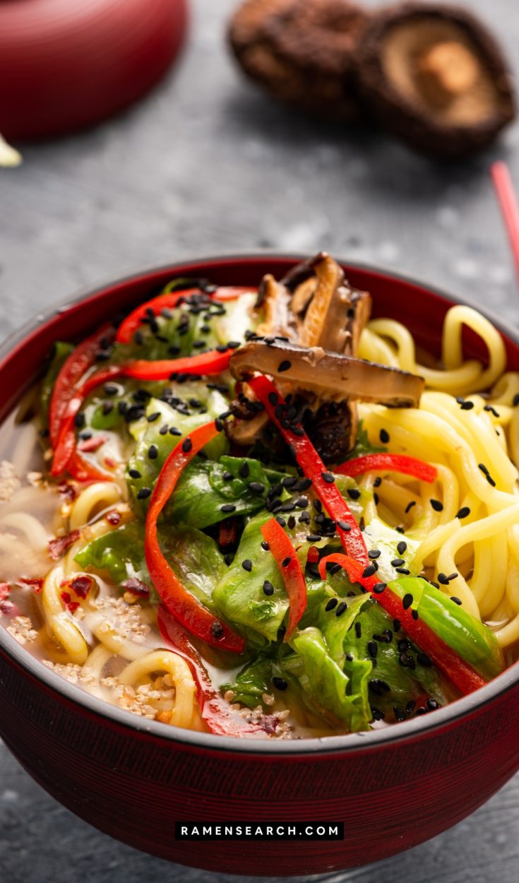 Vegetable Mushroom Ramen Bowl