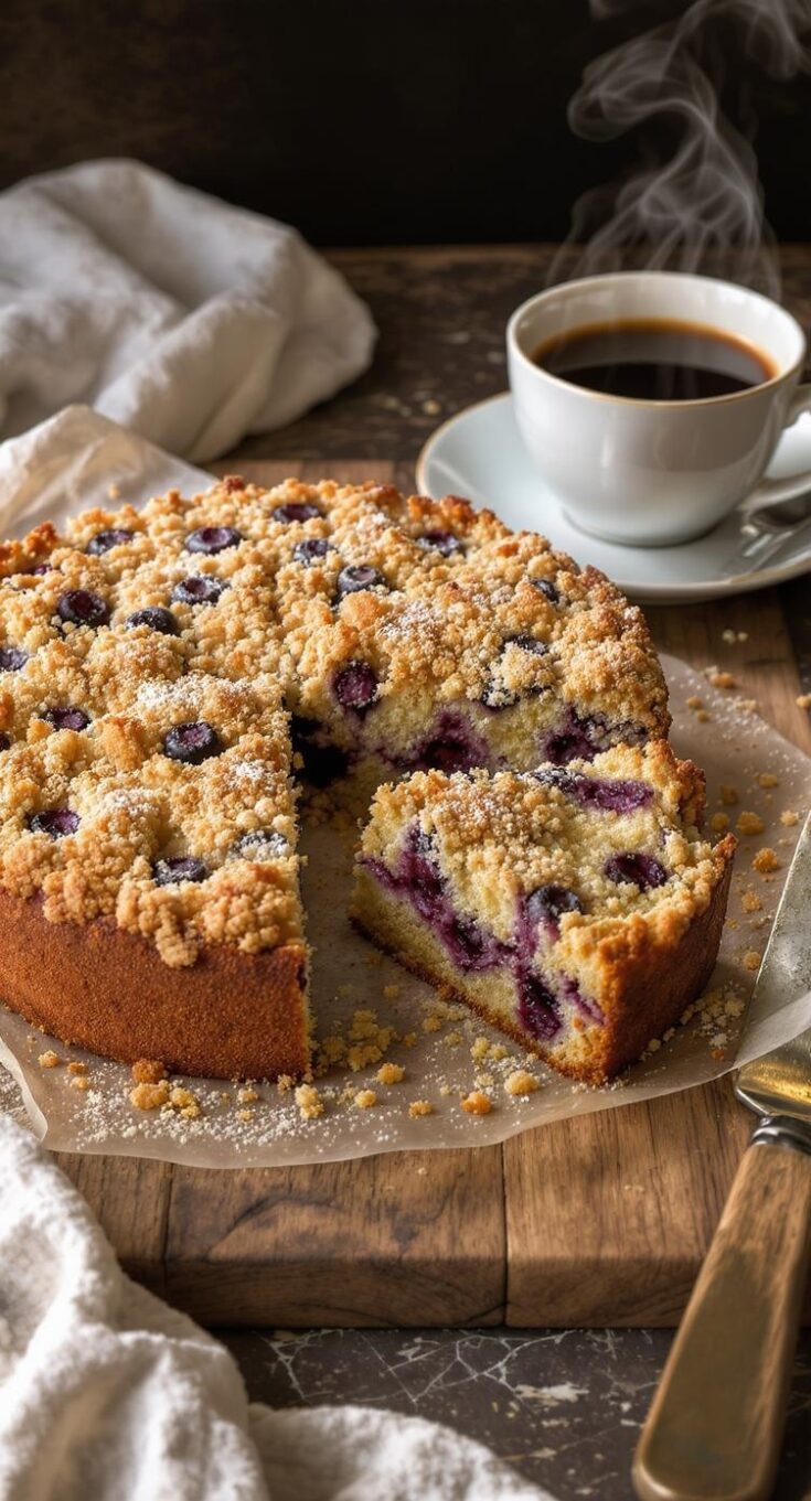 Blueberry Coffee Crumb Cake