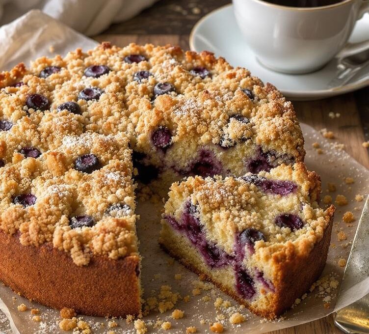 Blueberry Coffee Crumb Cake