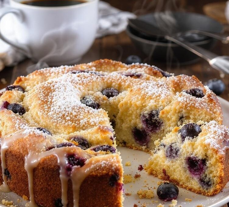Blueberry Sour Cream Coffee Cake