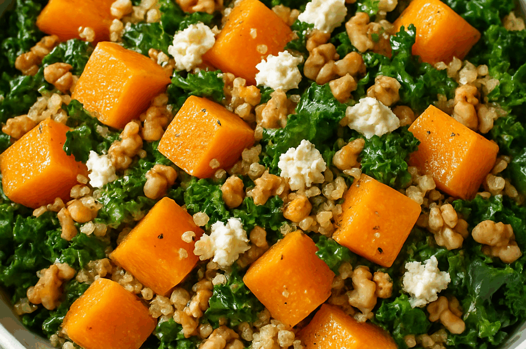 Butternut Squash, Quinoa & Kale Salad