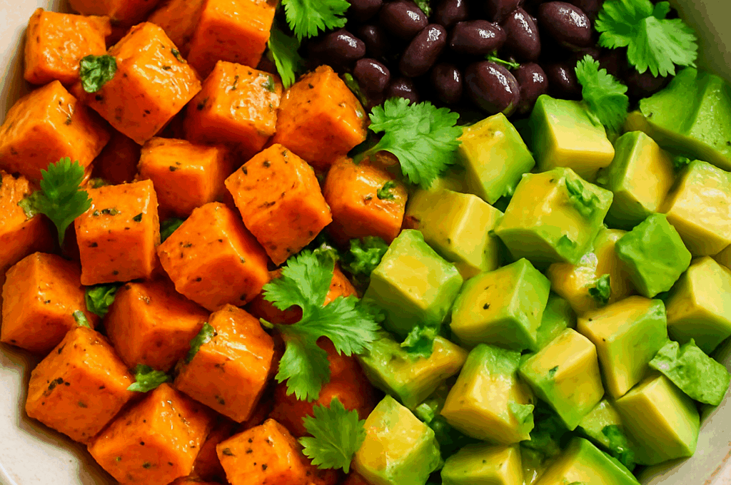 Sweet Potato, Black Bean, and Avocado Salad